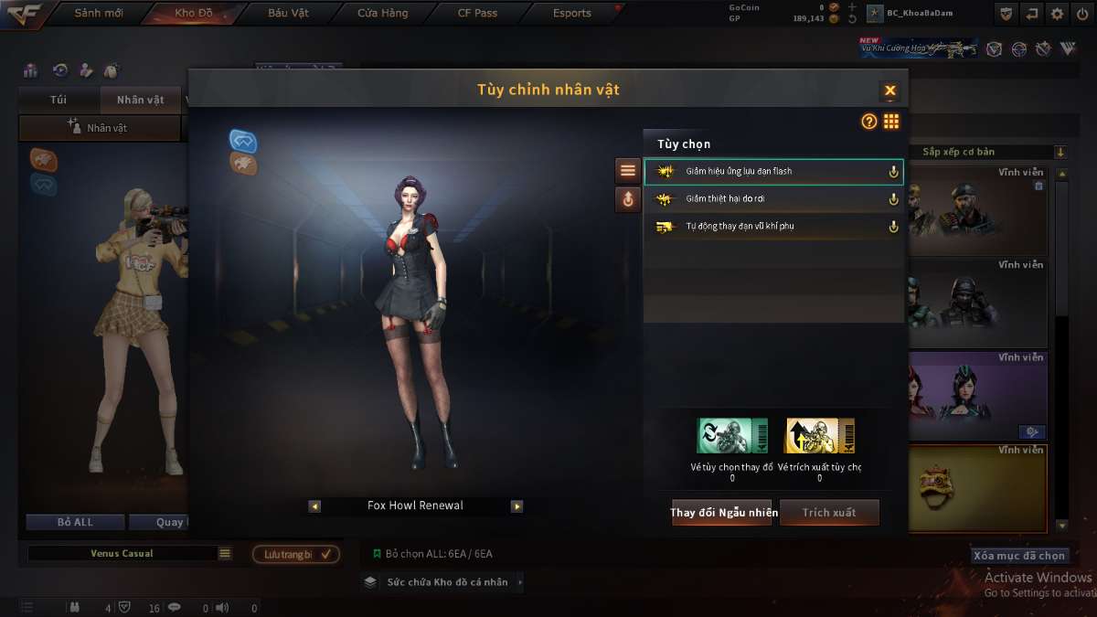 shop acc cf uy tin gia re